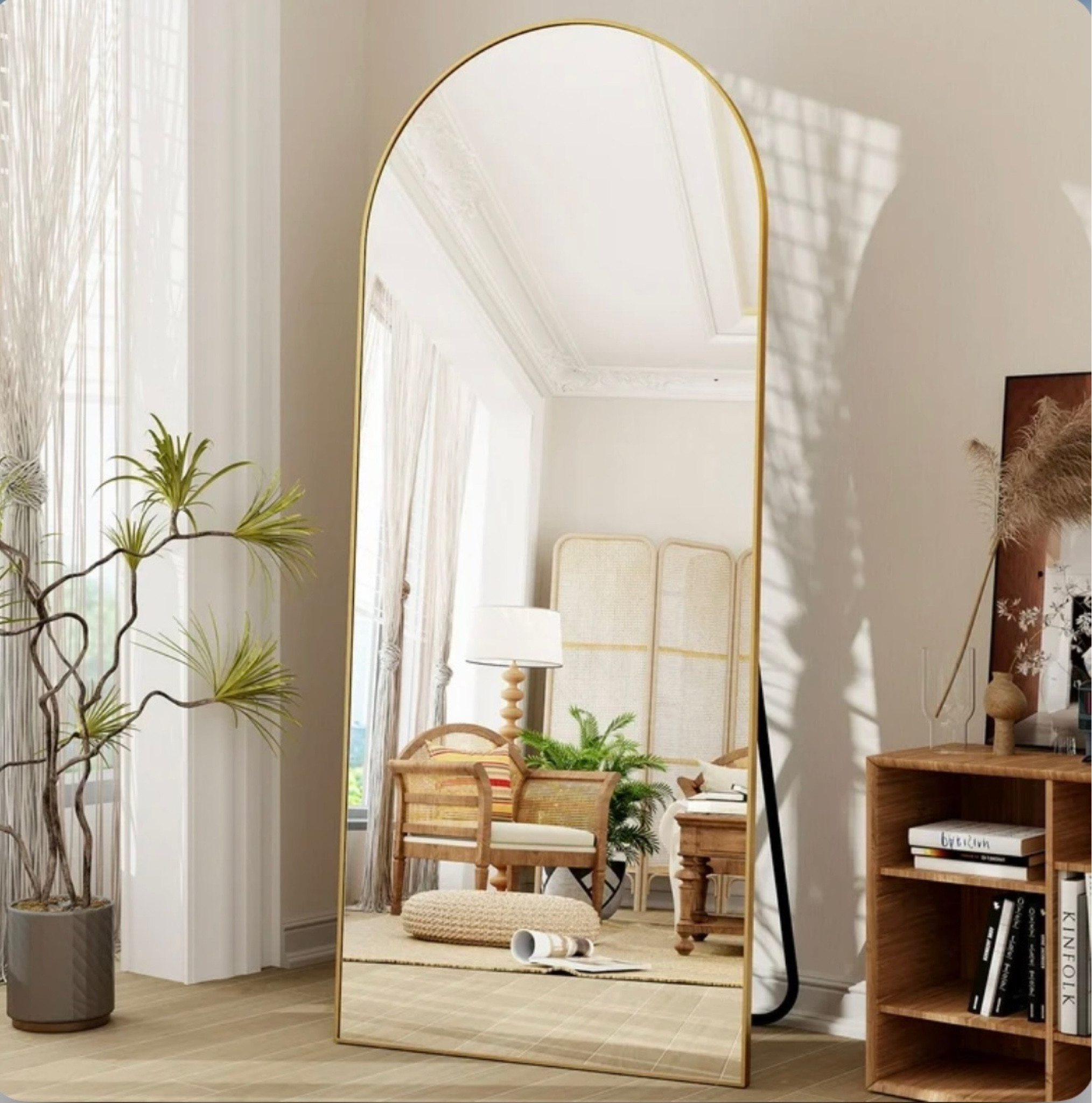BEAUTYPEAK 71"x 26" Oversized Full Length Mirror Arch Standing Floor Mirror Full Body Mirror, Gold
#homedecor #floormirror #musthaves 

#LTKSummerSales #LTKSaleAlert #LTKHome
