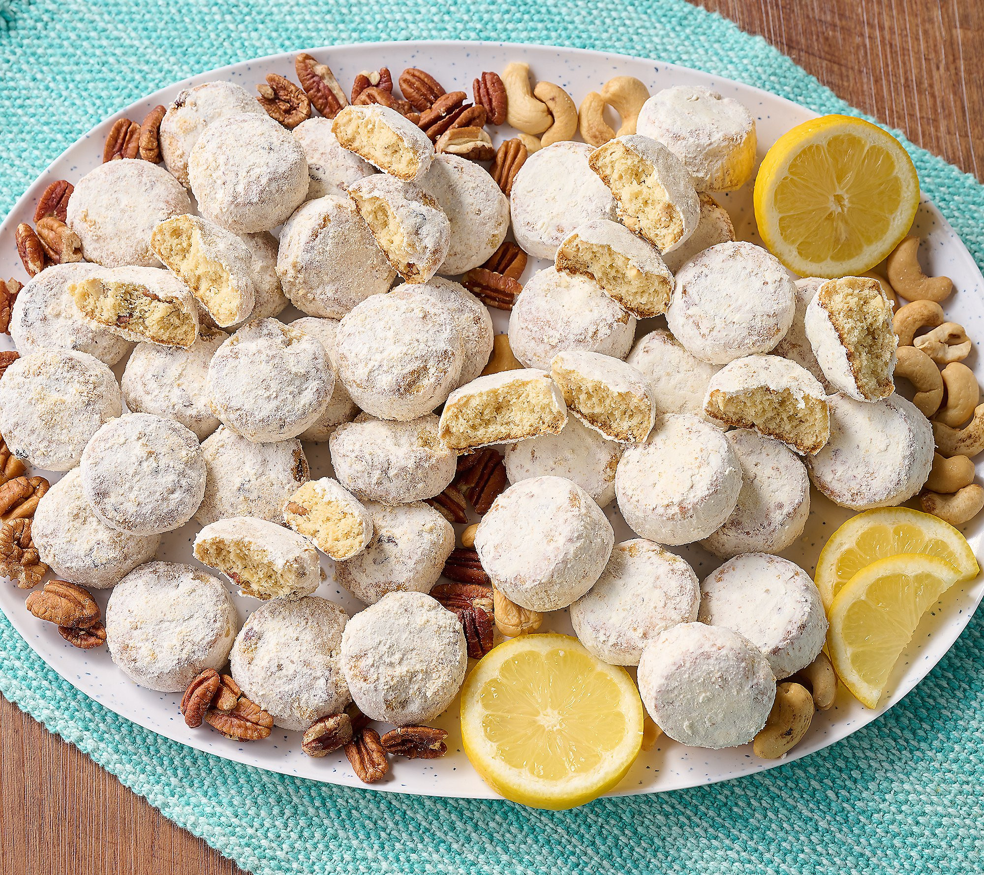 David's Cookies 2lbs Lemon Cashew or Butter Pecan Meltaways | QVC
