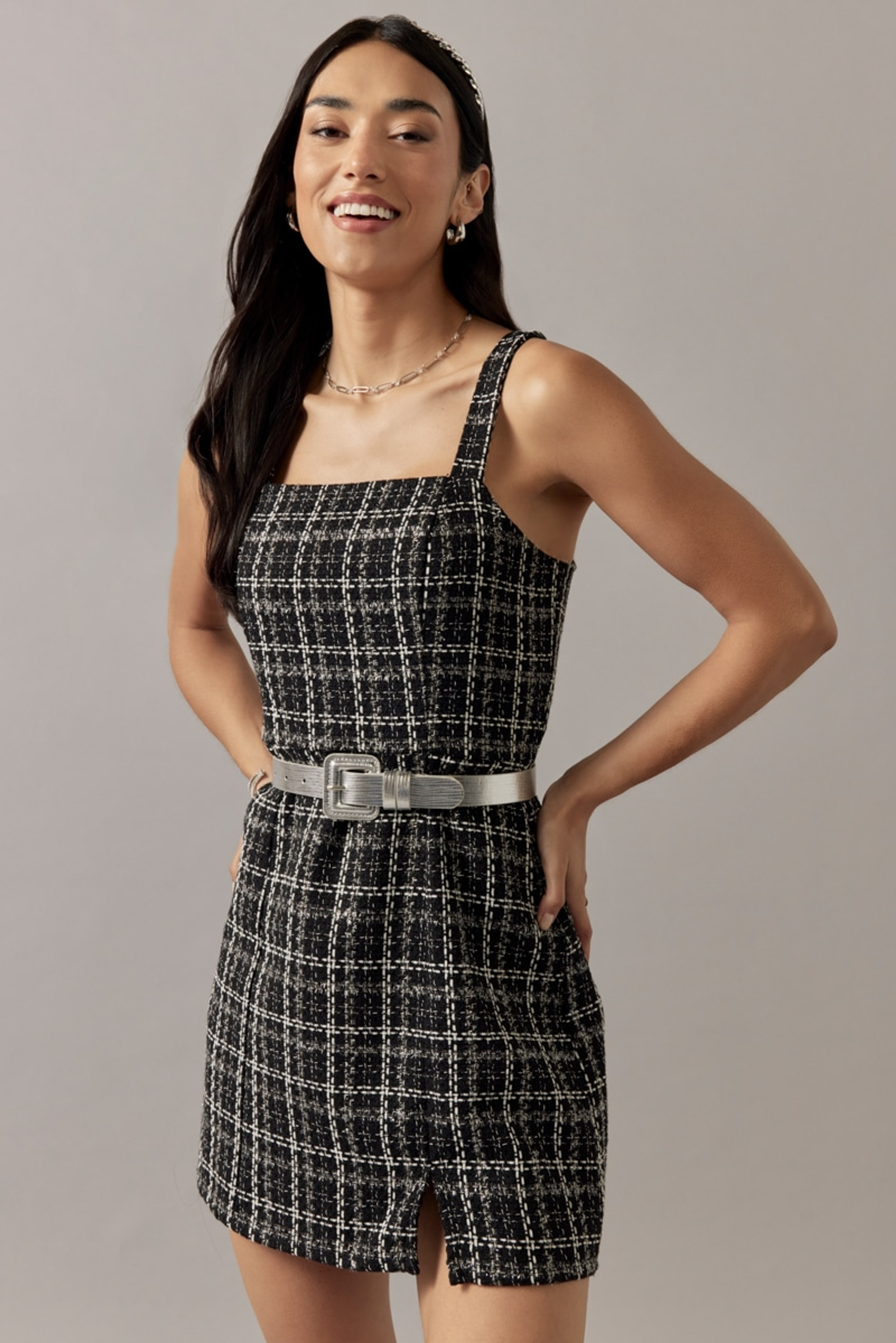 Brandy Tweed Mini Dress | Francesca's