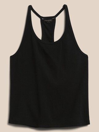 Ribbed Asymmetric-Back Tank | Banana Republic Factory