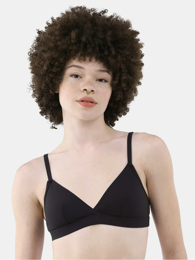 No Boundaries Women's Fit Stretch Triangle Bralette, Sizes XS-3XL | Walmart (US)