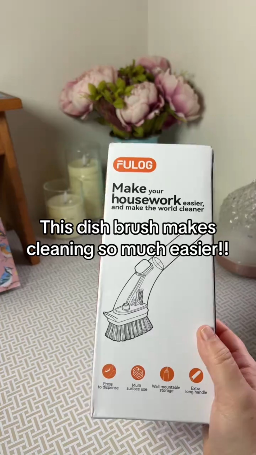 Using a soap dispensing scrub brush is a time saver! I use mine in the shower, I use it to clean the bathroom, and you can use it for dishes. It’s so helpful! I fill mine half and half with mop soap and distilled water or dish soap. 

#LTKdayinmylife #LTKmomlife #LTKHome