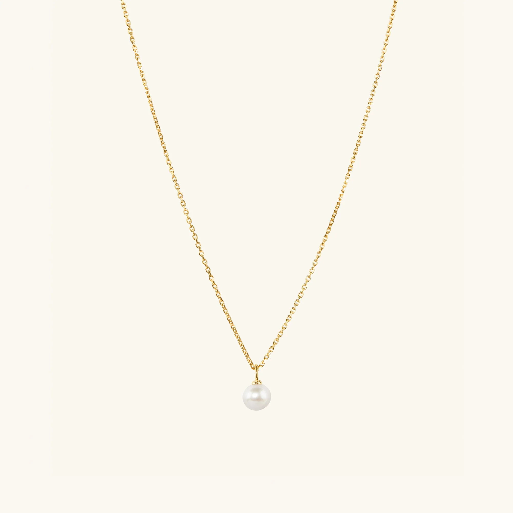 Mini Pearl Pendant Necklace | Mejuri Fine Crew