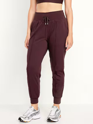High-Waisted PowerSoft Seamed Joggers | Old Navy (US)