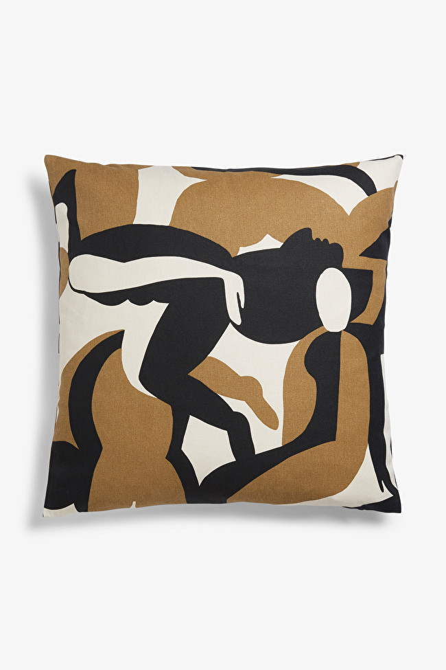 Figures pattern cushion cover | Monki