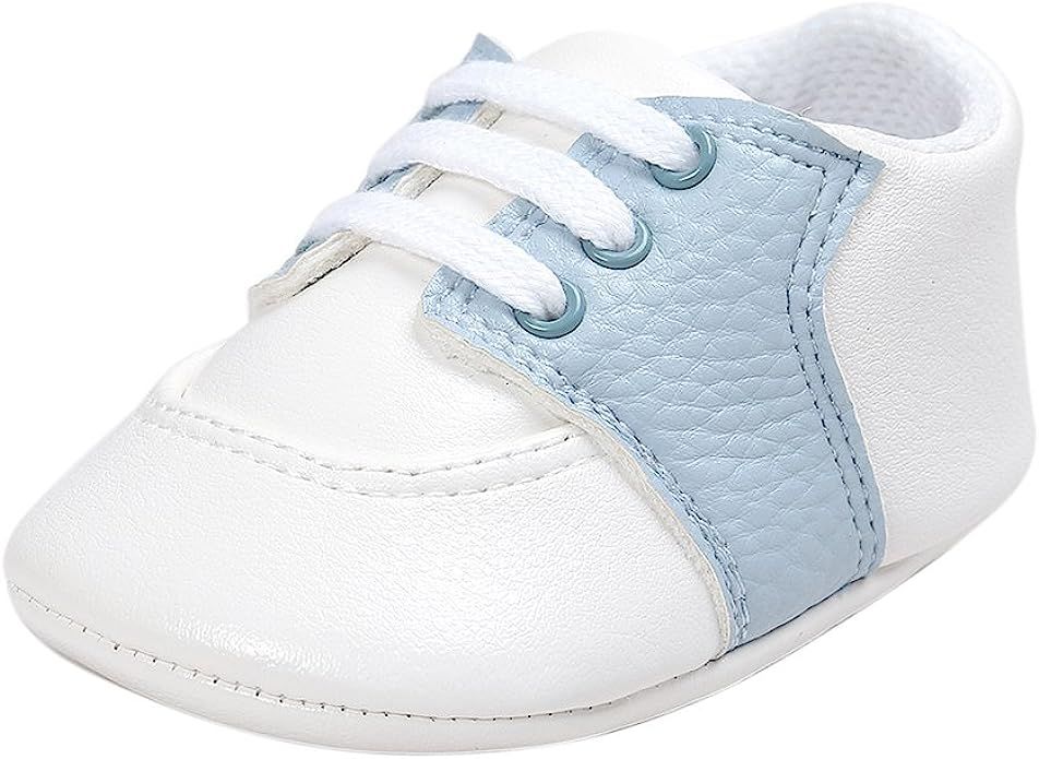 Infant Boys Breathable Sneakers Non-Slip Toddler Baby Oxford Loafer Flats First Walking Crib Wedd... | Amazon (US)