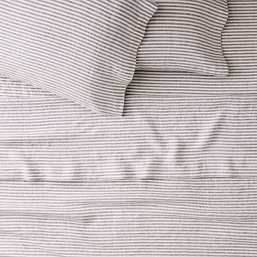 European Flax Linen Classic Stripe Sheet Set | West Elm | West Elm (US)