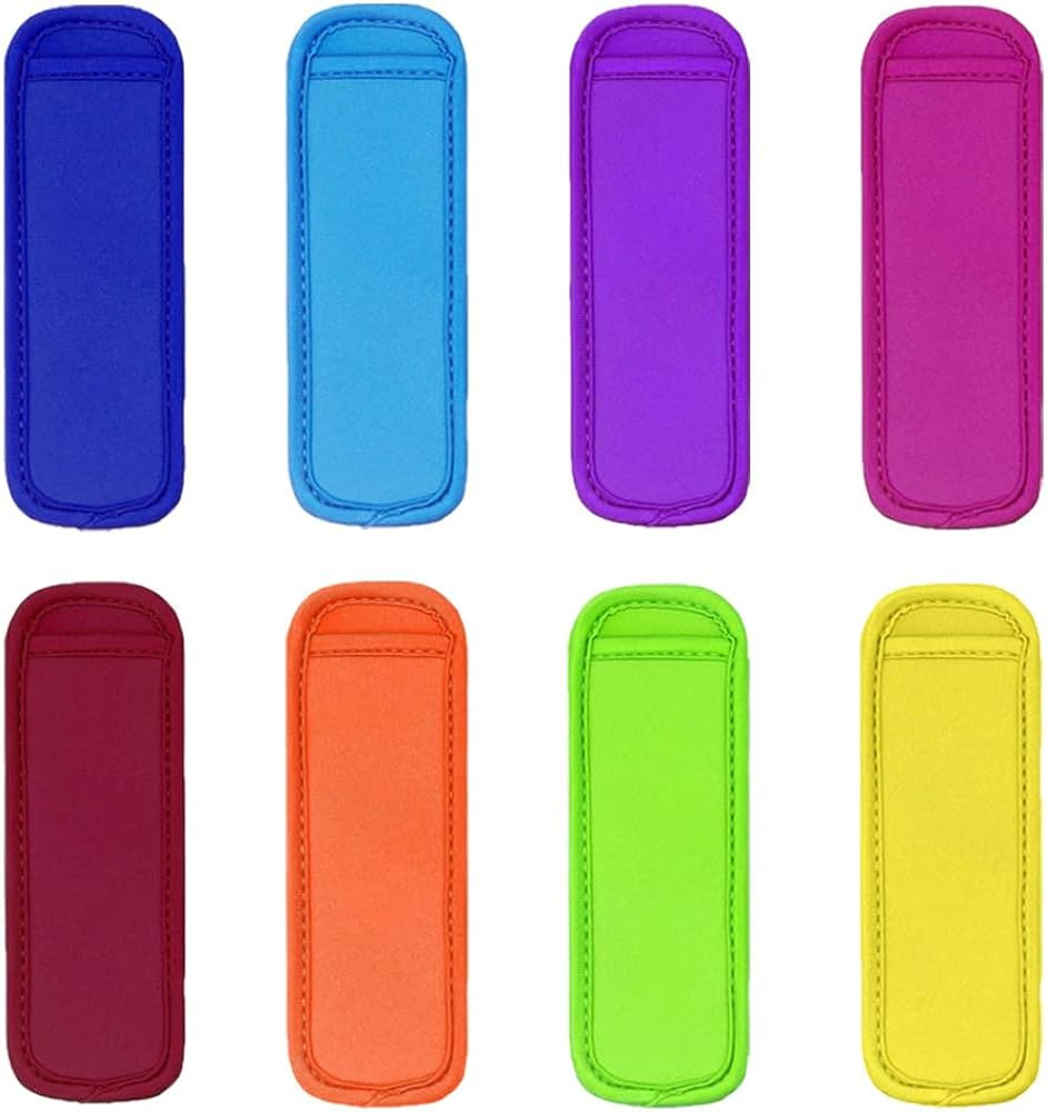 Reusable Popsicle Bags Holders, Freezer Ice Cream Pop Sleeves, Neoprene Insulator Sleeve Antifree... | Amazon (US)