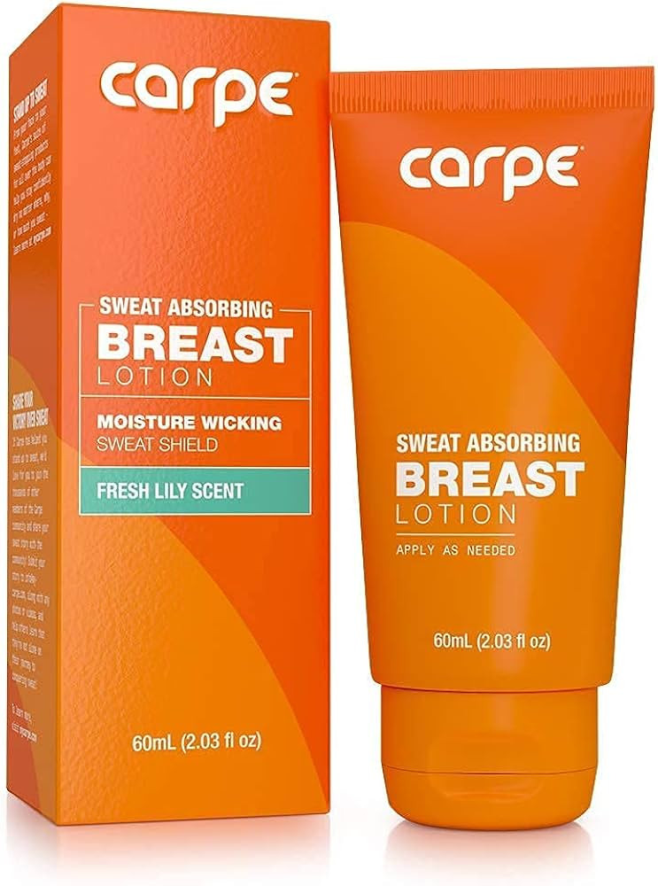 Carpe No-Sweat Breast - Helps Keep Your Breasts and Skin Folds Dry - Cheast Sweat Absorbing Lotio... | Amazon (US)