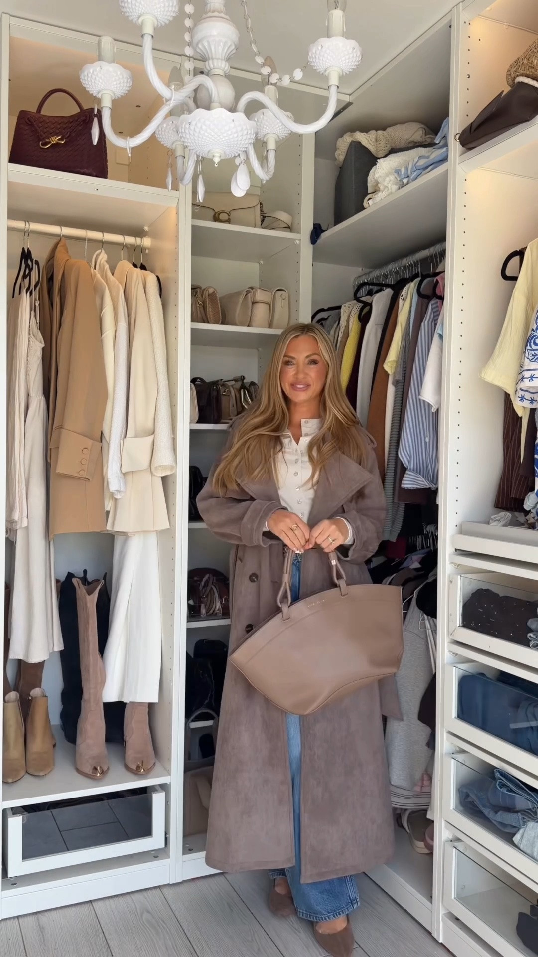 River Island straight leg jeans and faux suede trench coat outfit

#LTKFashionMonth #LTKuk #LTKautumn