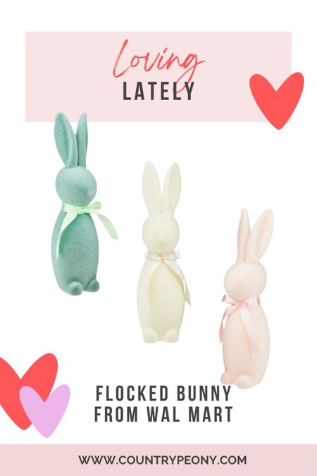 The flocked bunnies are back and I got one in every color!!!

#LTKSeasonal #LTKhome #LTKSpringSale