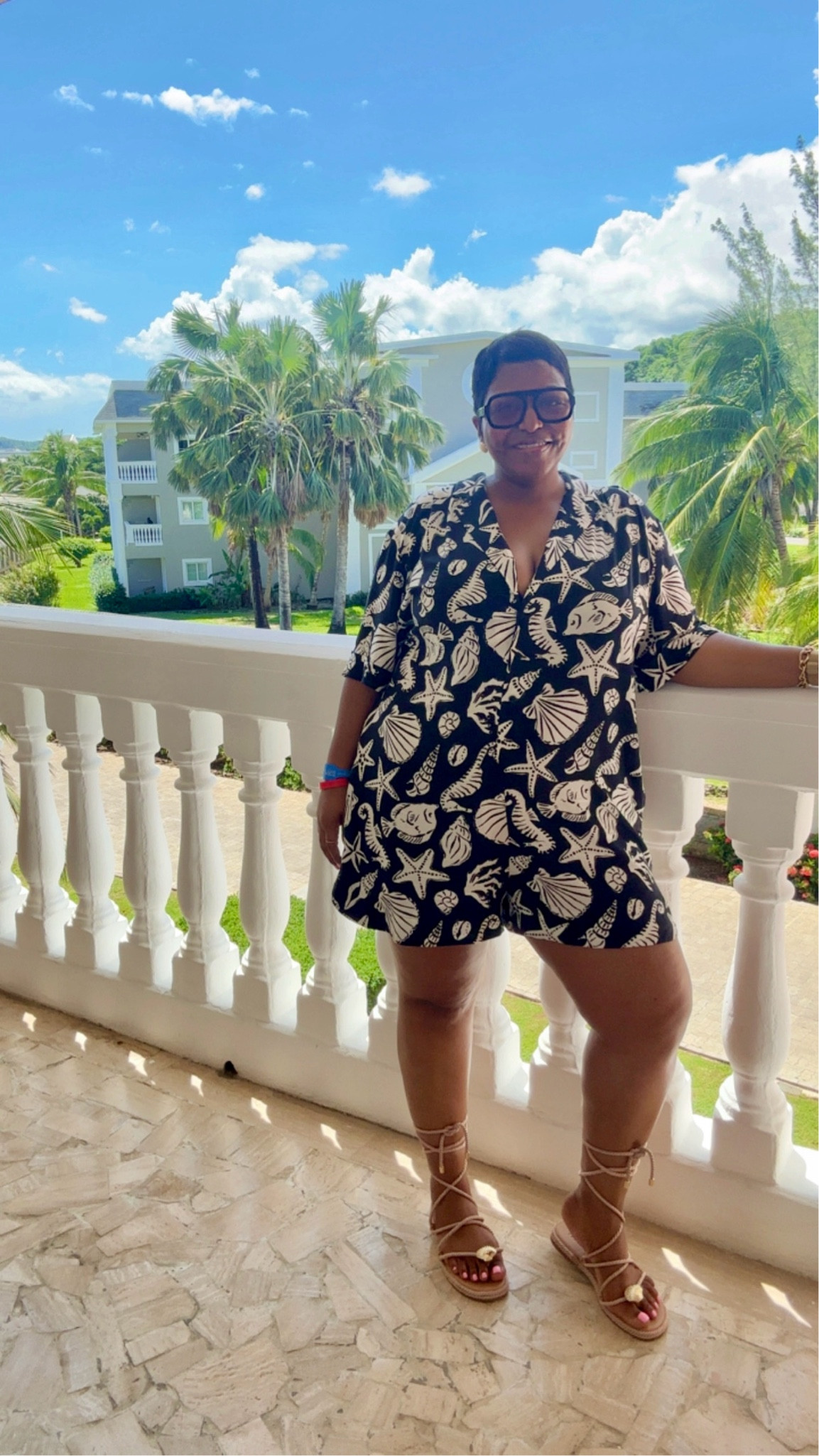 This romper was so perfect for my vacation. I played off the shells with the sandals and earrings! 

#LTKOver40 #LTKSeasonal #LTKMidsize