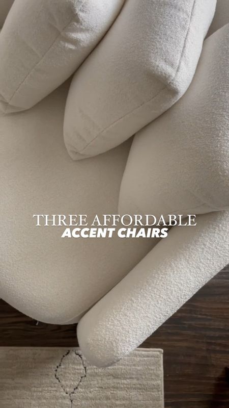 Three accent chairs that won’t break the bank, but will elevate your home! 

home decor, our everyday home, Area rug, home, console, wall art, swivel chair, side table, sconces, coffee table, coffee table decor, bedroom, dining room, kitchen, light fixture, amazon, Walmart, neutral decor, budget friendly, affordable home decor, home office, tv stand, sectional sofa, dining table, dining room

#LTKhome #LTKsalealert #LTKVideo