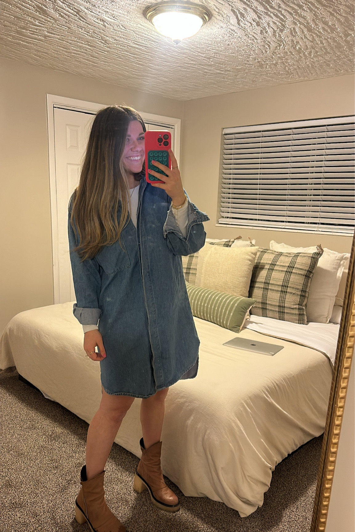 Wedding outfit for tonight💓 Wearing a small in the bodysuit!! My color of boot is out of stock but they have a couple other cute colors!! Dress is H&M but sold out online!

#LTKstyletip #LTKshoecrush