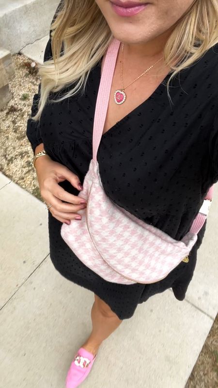 Church OOTD
Houndstooth, Stoney Clover Paris Collection, Fanny pack, bum bag, belt bag, black dress, fall dress, pink flats

#LTKunder100 #LTKsalealert