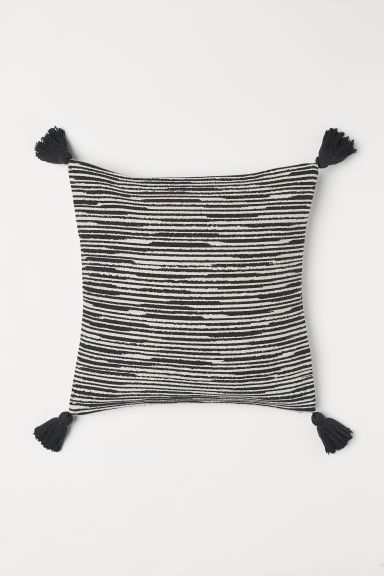 H & M - Jacquard-weave Cushion Cover - Gray | H&M (US + CA)