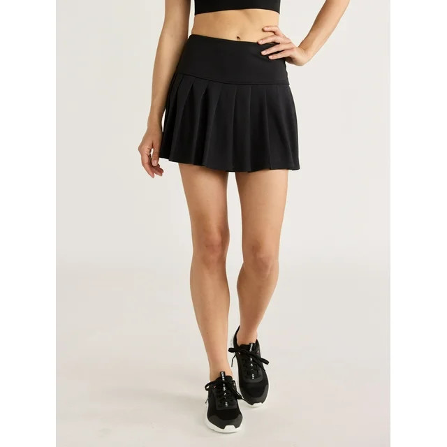 Love & Sports Women's Pleated Tennis Skort, with Built-In Shorts, Sizes XS-XXXL | Walmart (US)