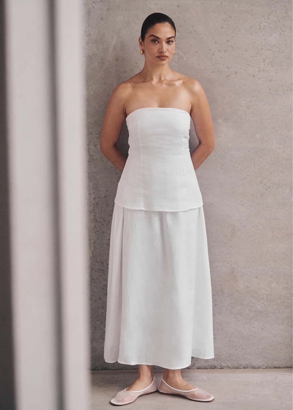 black linen cut out dress Vitamin A Women's Playa Cut Out Dress - Black EcoLinen