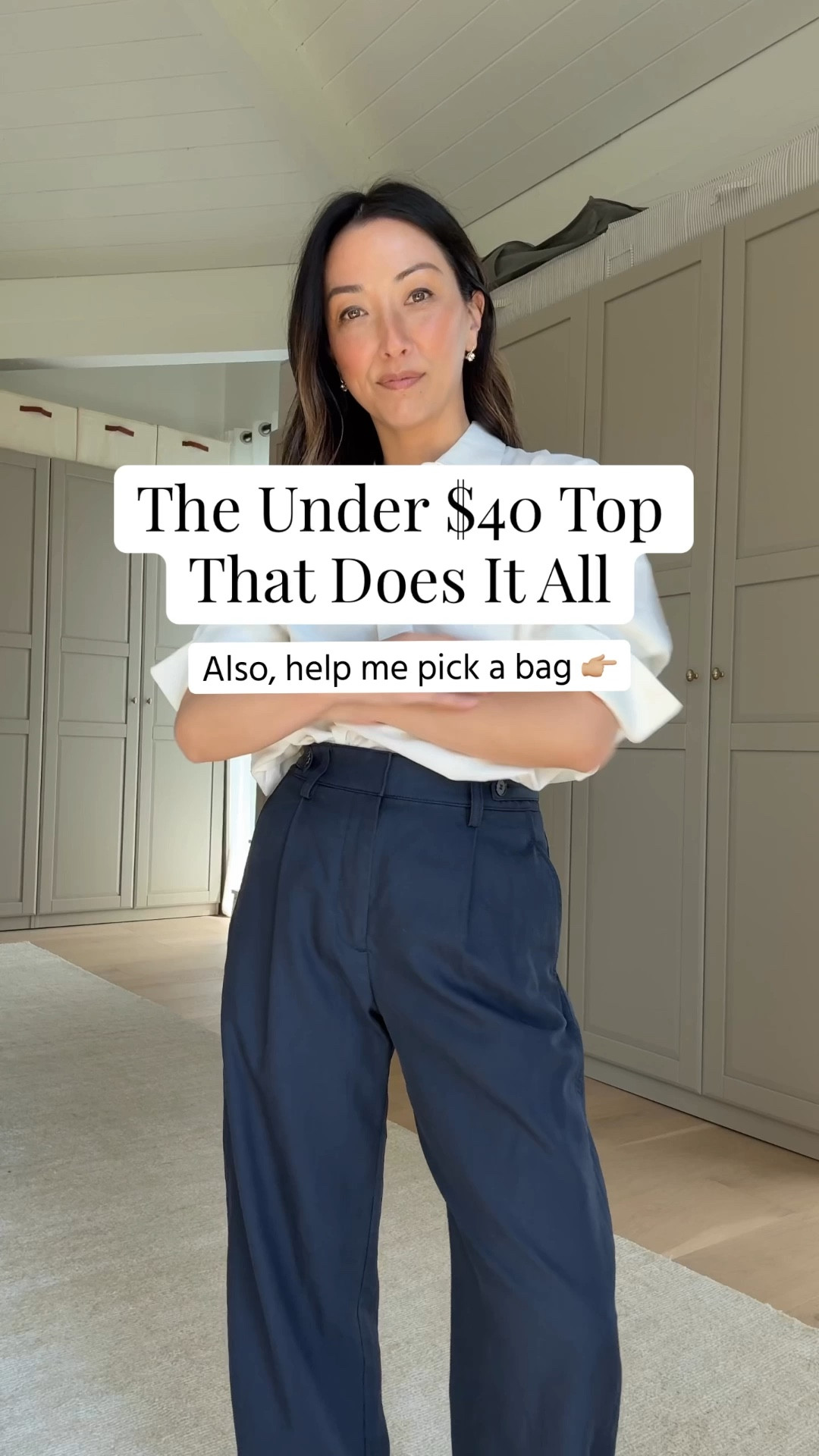 New linen popover top that’s under $40. A great price that can be worn to the offices, casually, and even dressed up. 

Banana Reliblic Factory top xs
Madewell trouser regular 2
Loeffler Randall flats 5.5
Quince cashmere sweater xs
Celine sunglasses 
Eclectic Picks earrings
Dorsey James enclave 15”

Bag option 1 - The Row tote small in navy
Bag option 2 - The Row tote small in beige
Bag option 3 - dark brown Dragon Diffusion Santa Croce


#LTKmomlife #LTKgrwm #LTKPetite