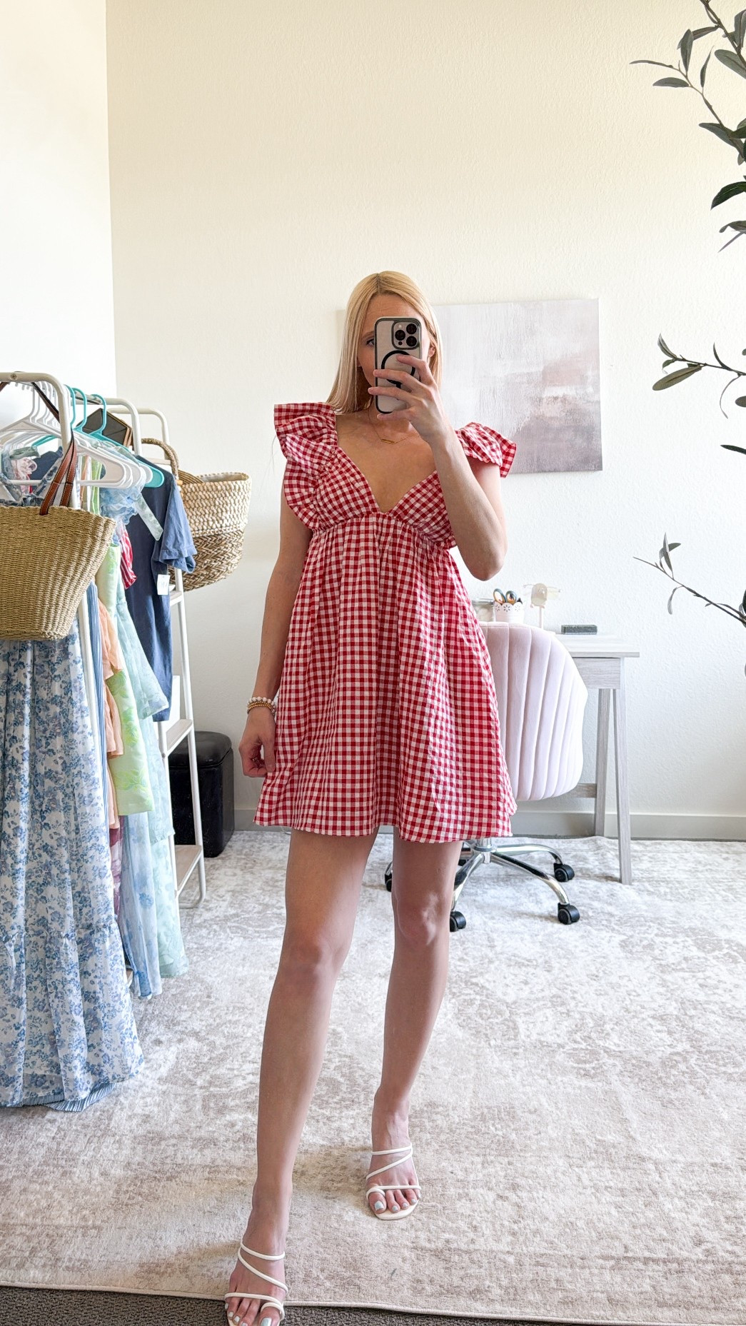 NEW VICI Americana collection ❤️💙🇺🇸

Obsessed with this red and white gingham dress. It’s the perfect Memorial Day outfit or Fourth of July outfit! I’m wearing an XS and it fits PERFECT. So flattering, not too short, and has a cute tie back!

Use my code CASSIEM30 for 30% off your VICI order 😍

Babydoll dress, Fourth of July dress, red and white mini dress, babydoll mini dress, summer outfit, Summer dresses, Memorial Day, lake day outfit, bbq outfit

#LTKStyleTip #LTKSaleAlert #LTKSeasonal