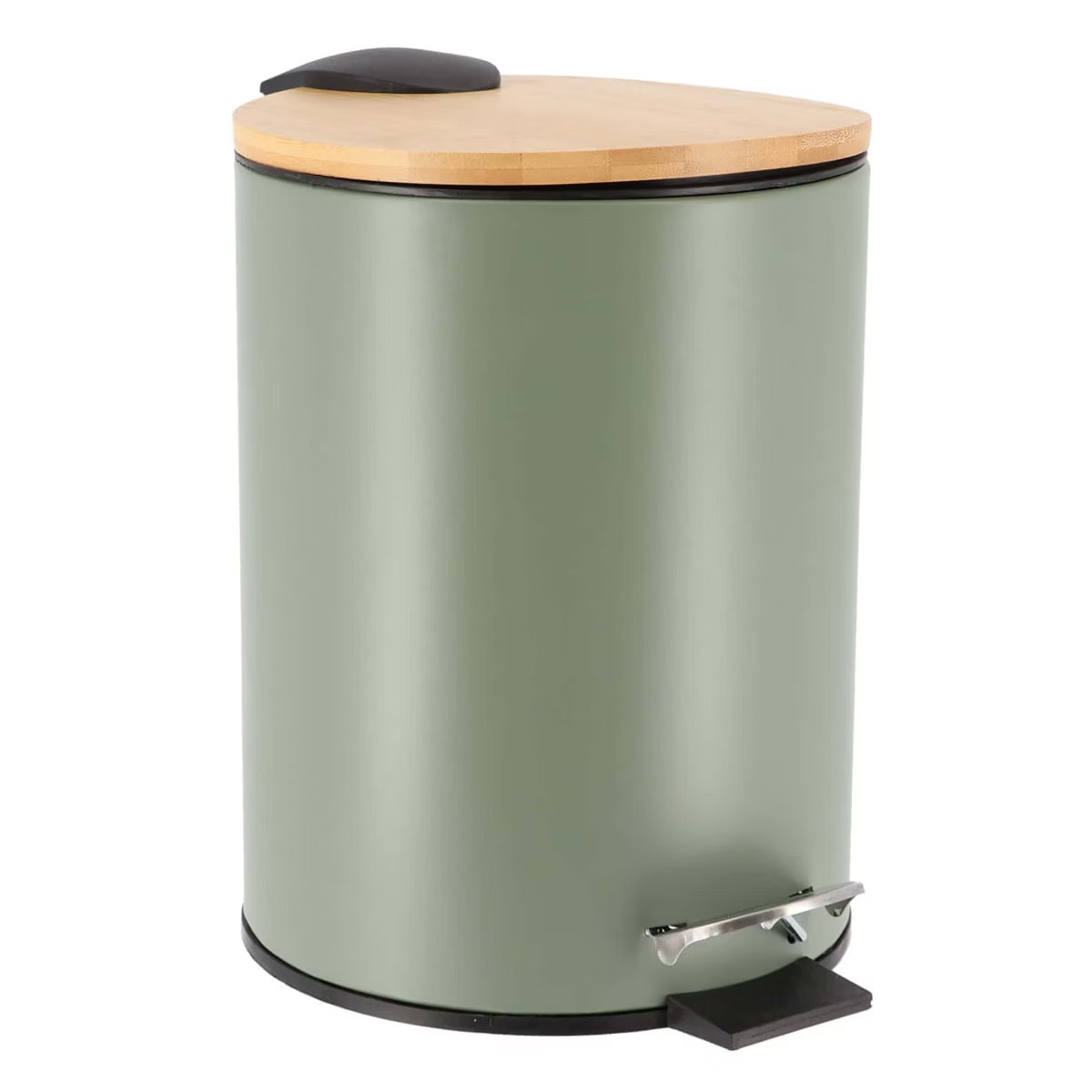 Evideco French Home Goods Stylish Trash Can with Bamboo Lid and Pedal, 2.5L Capacity | Target