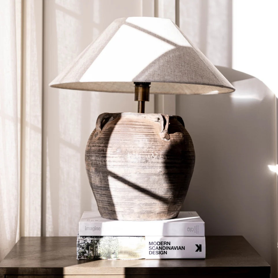 Atelier Vintage Found Grey Table Lamp | luxe bCO