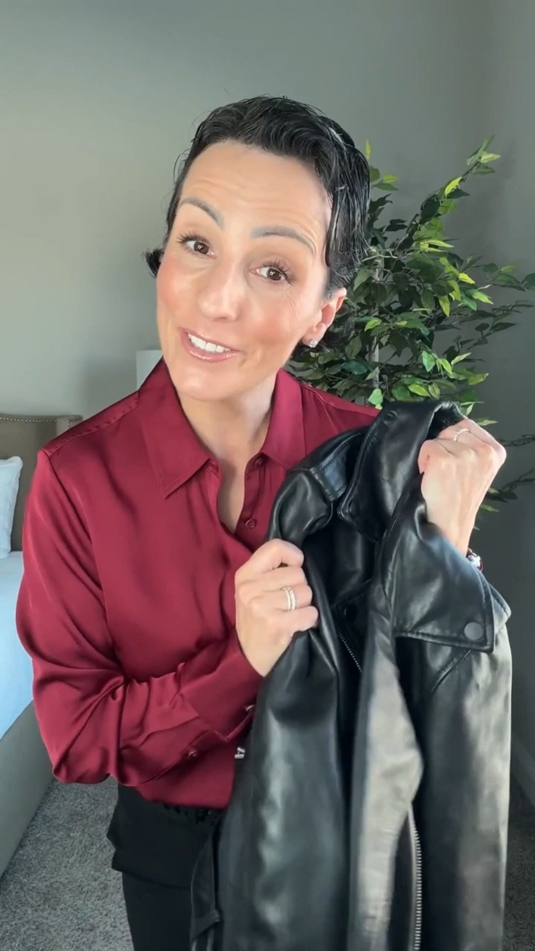 A leather biker jacket is the ultimate wardrobe staple—classic, edgy, and effortlessly cool. 🖤 This one from @onequince is real leather, incredibly soft, and designed with all the right details, from the silver hardware to the structured fit.

I love pairing it with silk for contrast—a little polished, a little rebellious, and completely timeless. Whether you throw it over a dress or style it with trousers, this is a forever piece. #QuincePartner

#LTKWatchNow #LTKStyleTip