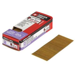 Porter-Cable 1 in. x 23-Gauge Glue Collated Bright Pin Nails (2000 per Box) PPN23100 - The Home D... | The Home Depot