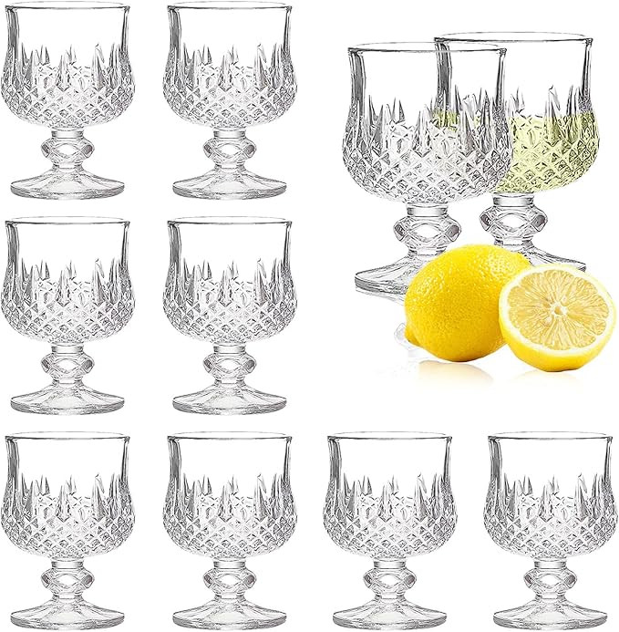 Cordial Glasses,1.7oz/50ml,Shot Glasses Set of 8,shot glasses with stem/tequila glasses/Sherry gl... | Amazon (US)