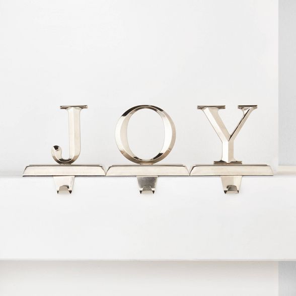 3pk JOY Silver Christmas Stocking Holder - Wondershop™ | Target
