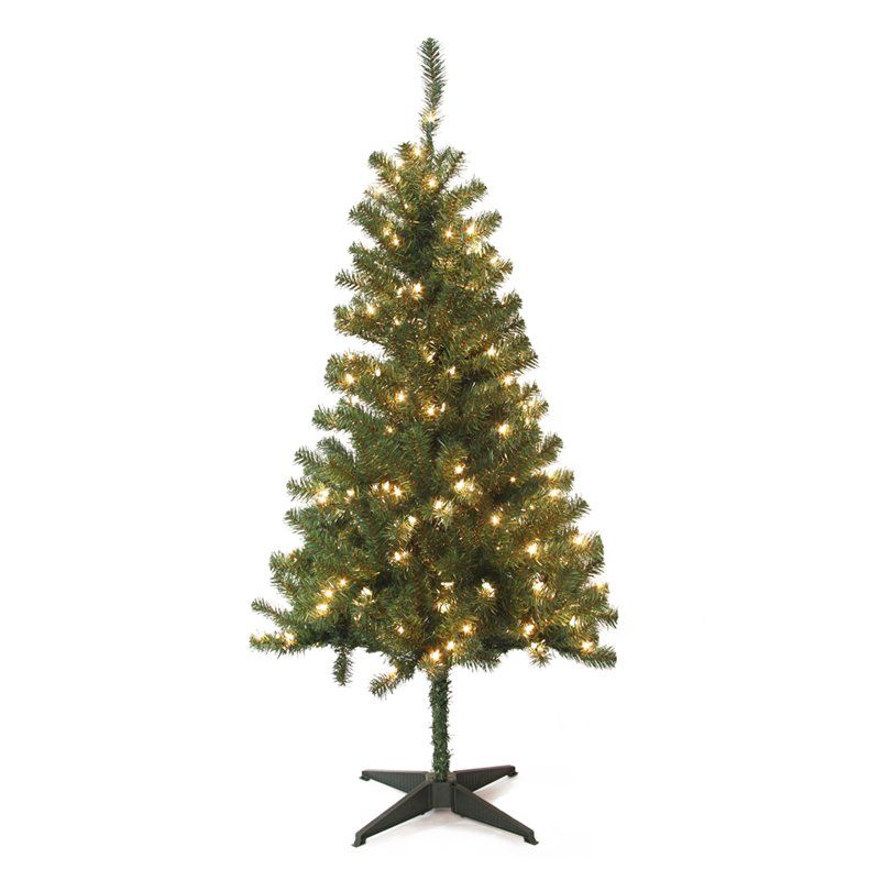 Jeco 5' Wood Trail Pine Artificial Christmas Tree | Walmart (US)