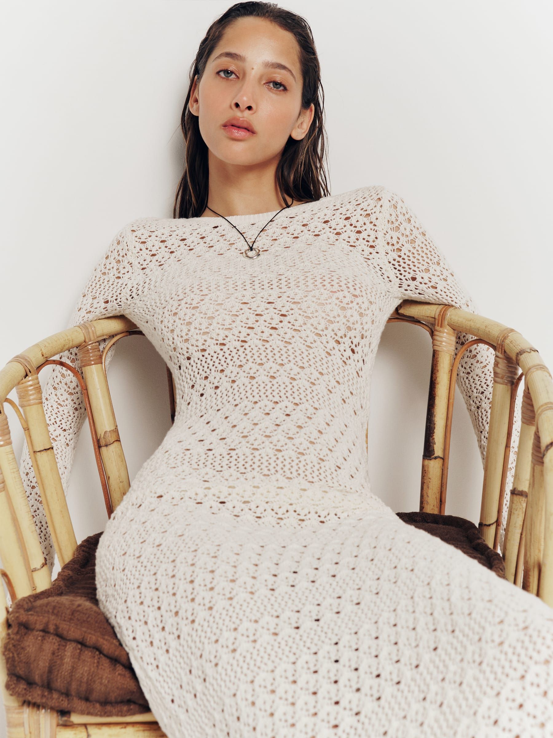 Castello Open Knit Dress | Reformation (US & AU)