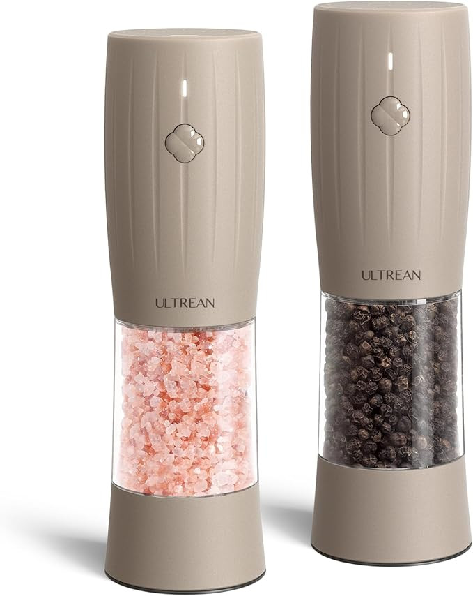 Ultrean Electric Salt and Pepper Grinder Set, Rechargeable Salt and Pepper Shakers, 6 Adjustable ... | Amazon (US)
