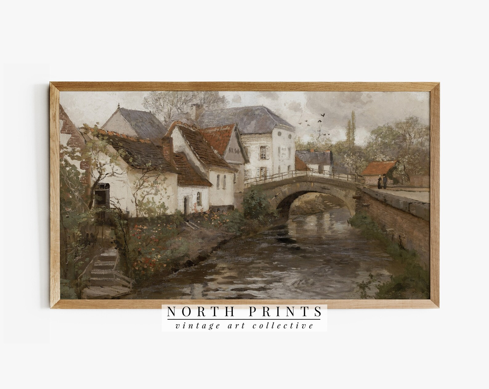 Samsung FRAME TV Art Vintage European Village Landscape Warm Country Farmhouse Decor DIGITAL Down... | Etsy (US)