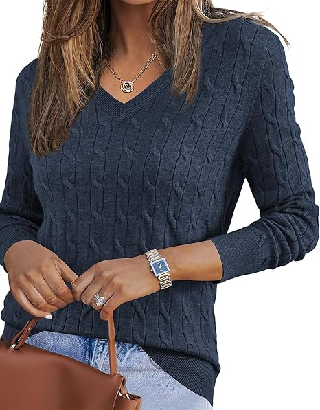 Arach&Cloz Women's Wool Blend Fall Sweaters Business Casual Outfits | Amazon (US)