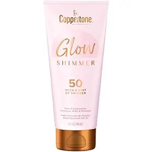 Coppertone Glow with Shimmer Sunscreen Lotion SPF 50, Water Resistant Sunscreen, Broad Spectrum S... | Amazon (US)