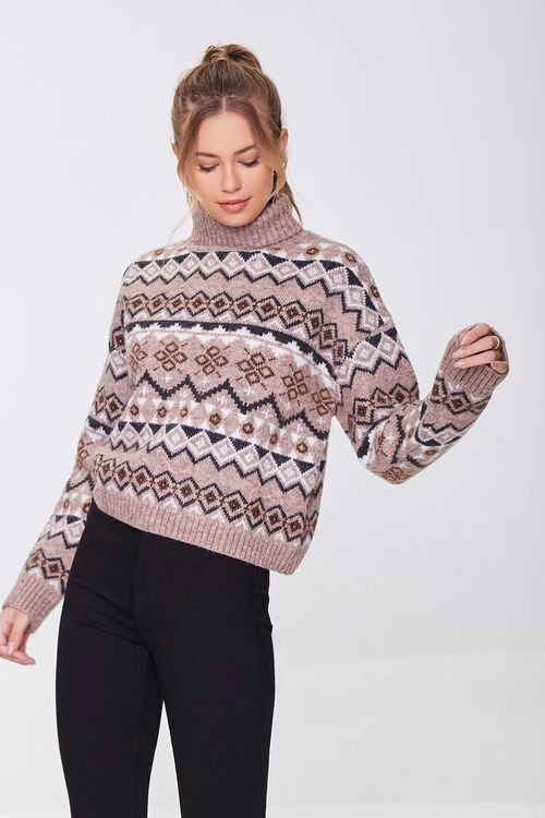 Fair Isle Turtleneck Sweater | Forever 21 (US)