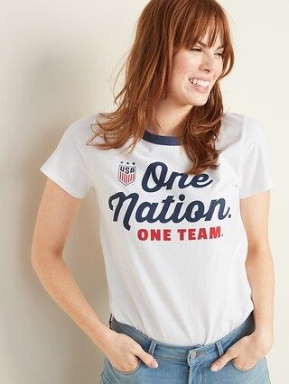 U.S. Women's Soccer™ "One Nation. One Team" Tee for Women | Old Navy US