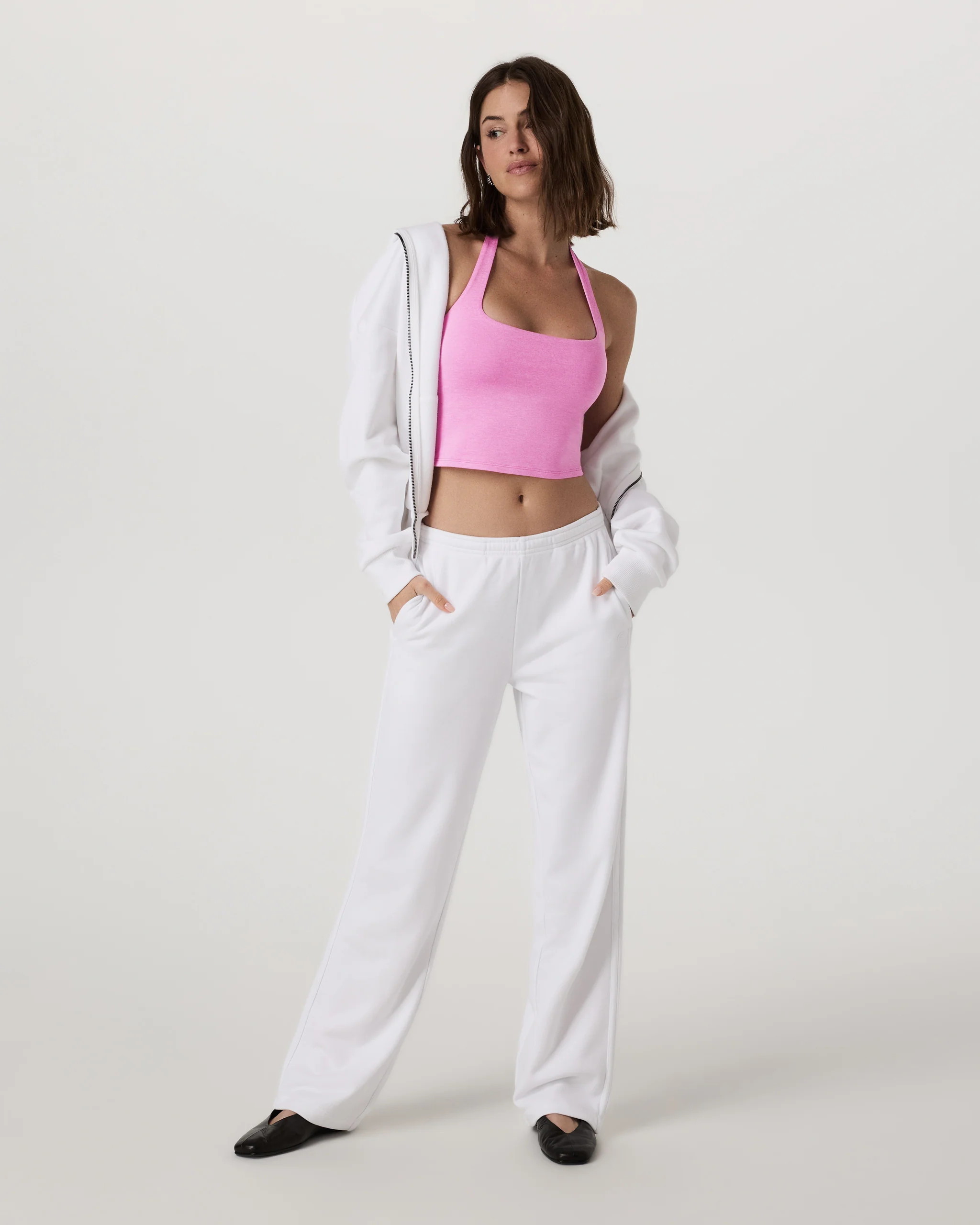 Halo Halter Top | Pale Grey Heather | Vuori | Vuori Clothing (US & Canada)