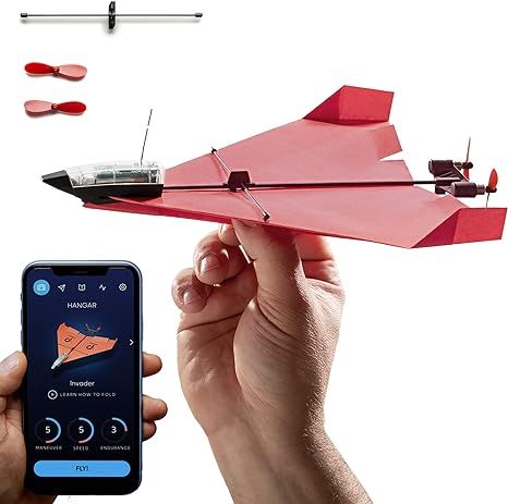 POWERUP 4.0 The Next-Generation Smartphone RC Controlled Paper Airplane Kit. Easy to Fly with Aut... | Amazon (US)