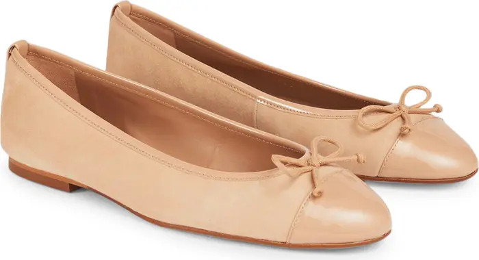 Kara Cap Toe Ballet Flat (Women) | Nordstrom