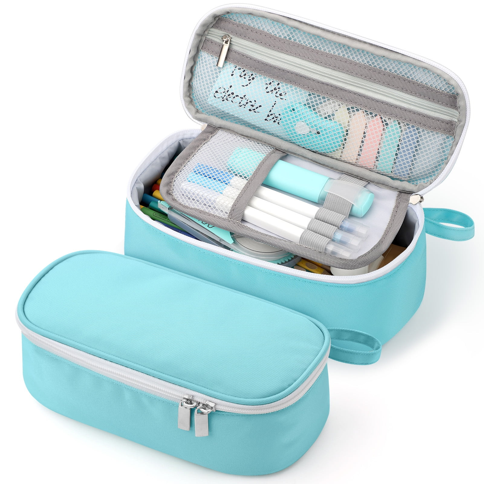 Livhil Pencil Case Large Capacity Pencil Pouch Handheld Pen Bag, Purple Pencil Case for Girls , C... | Walmart (US)