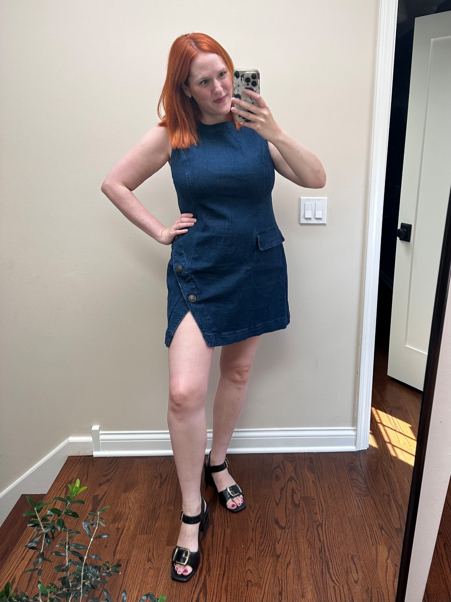 Fall transition dress for curvy midsize, fits true to size. 

#LTKMidsize #LTKSeasonal