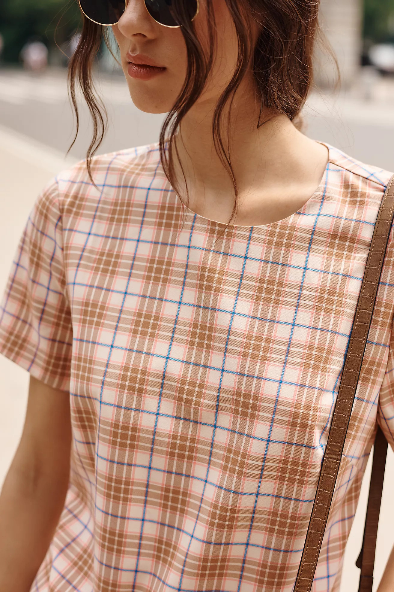Maeve Drop-Waist Mini Swing Dress | Anthropologie (US)