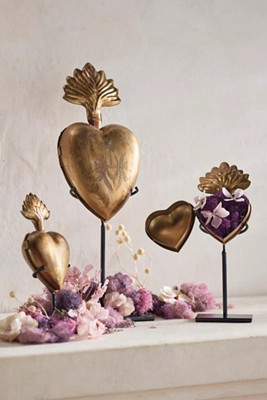 Brass Heart Curio + Stand | Anthropologie (US)