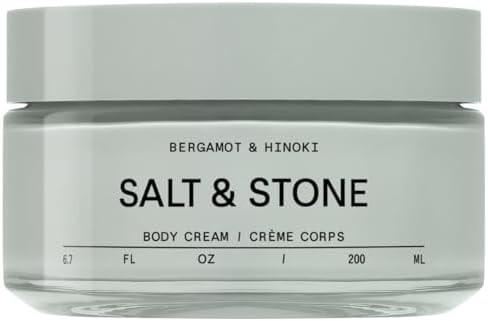 Salt & Stone Body Cream – Bergamot & Hinoki | Hydrating Formula with Seaweed Extracts, Spirulin... | Amazon (US)