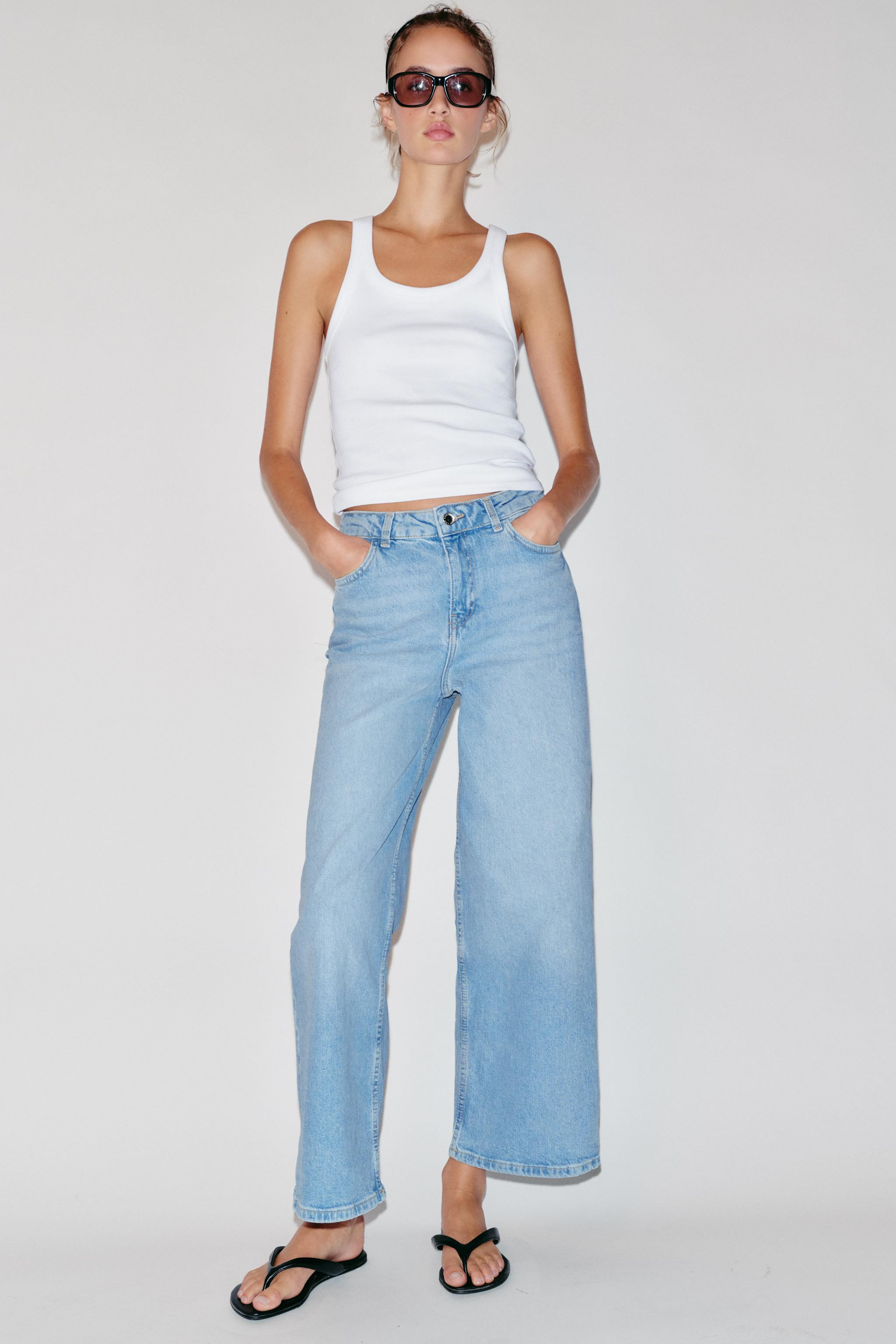 Z1975 COMFORT HIGH RISE CULOTTE JEANS | Zara US