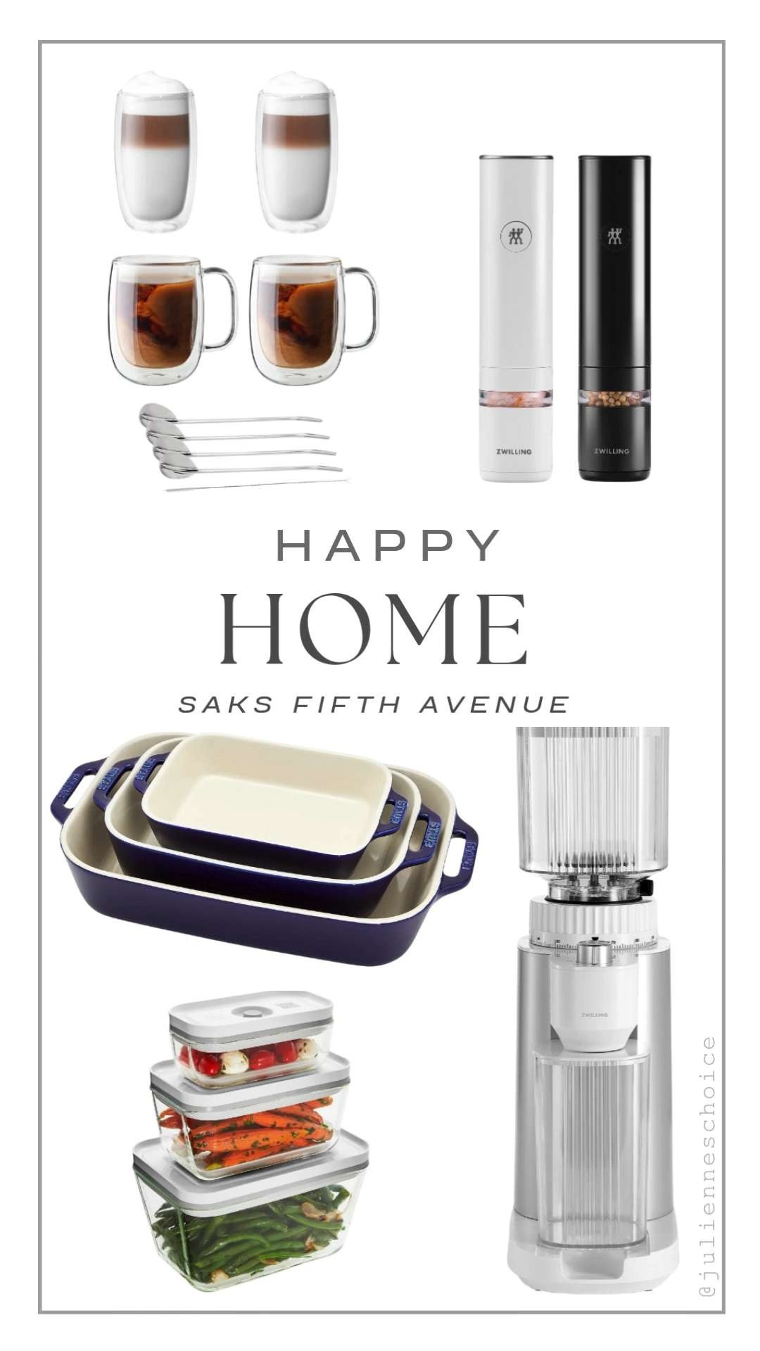 Saks Fifth Avenue Home Sale Picks 🖤 


Elevate your home with timeless essentials from Saks—on major sale!
☕ Double-wall glassware for your morning coffee
🍳 Ceramic bakeware perfect for fall dinners
🌿 Sleek salt & pepper mills, airtight containers & more
Tap to shop my curated picks before they’re gone!✨julienneschoice


#SaksHomeSale #kitchenupgrade #coffeetime
 

 

#LTKHome #LTKSaleAlert
