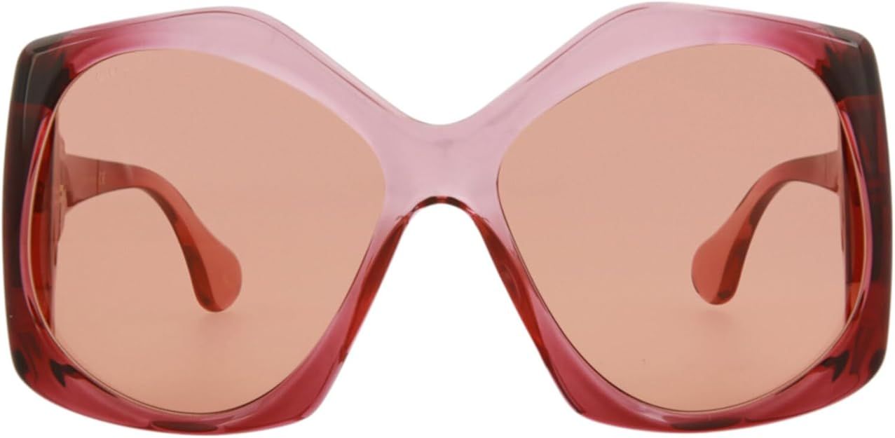 Gucci Orange Geometric Ladies Sunglasses GG0875S-003 62 | Amazon (US)