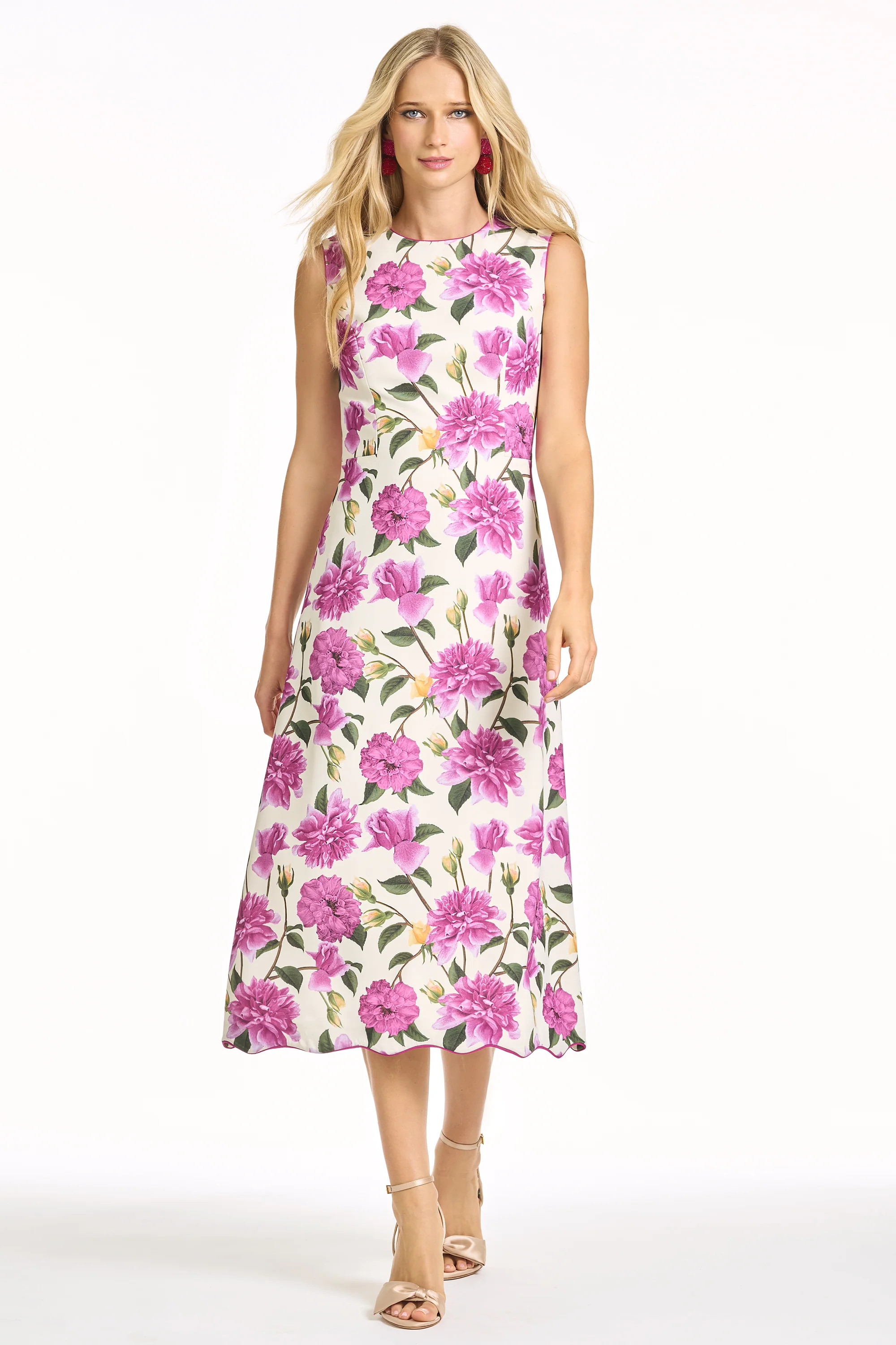 DEVON DRESS - AZALEA PINK PEONY | Sachin and Babi